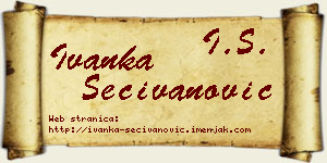 Ivanka Sečivanović vizit kartica